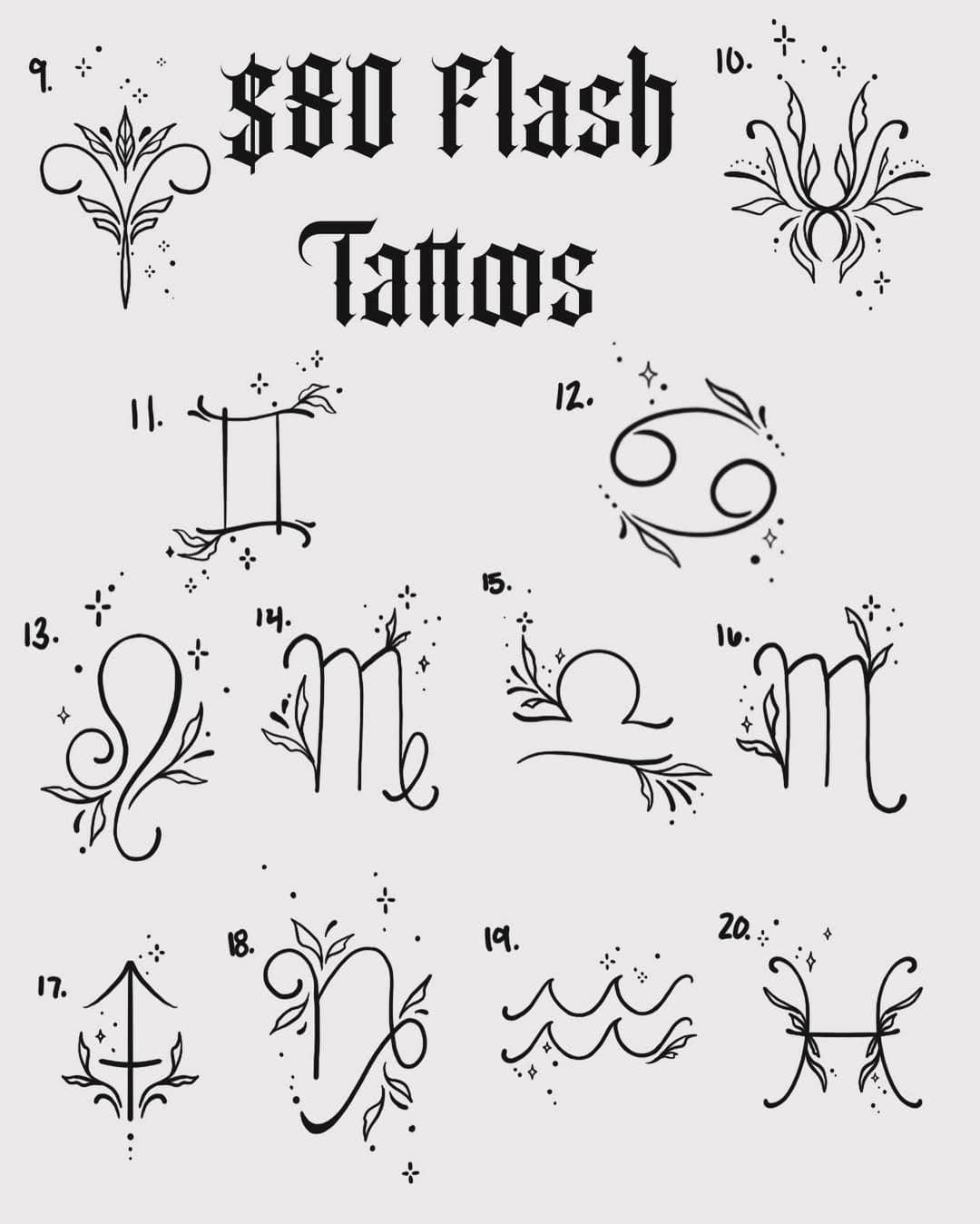 Flash Sheet — Small Designs